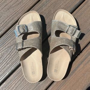 Women’s White Mountain Sparkling Gold Sandals